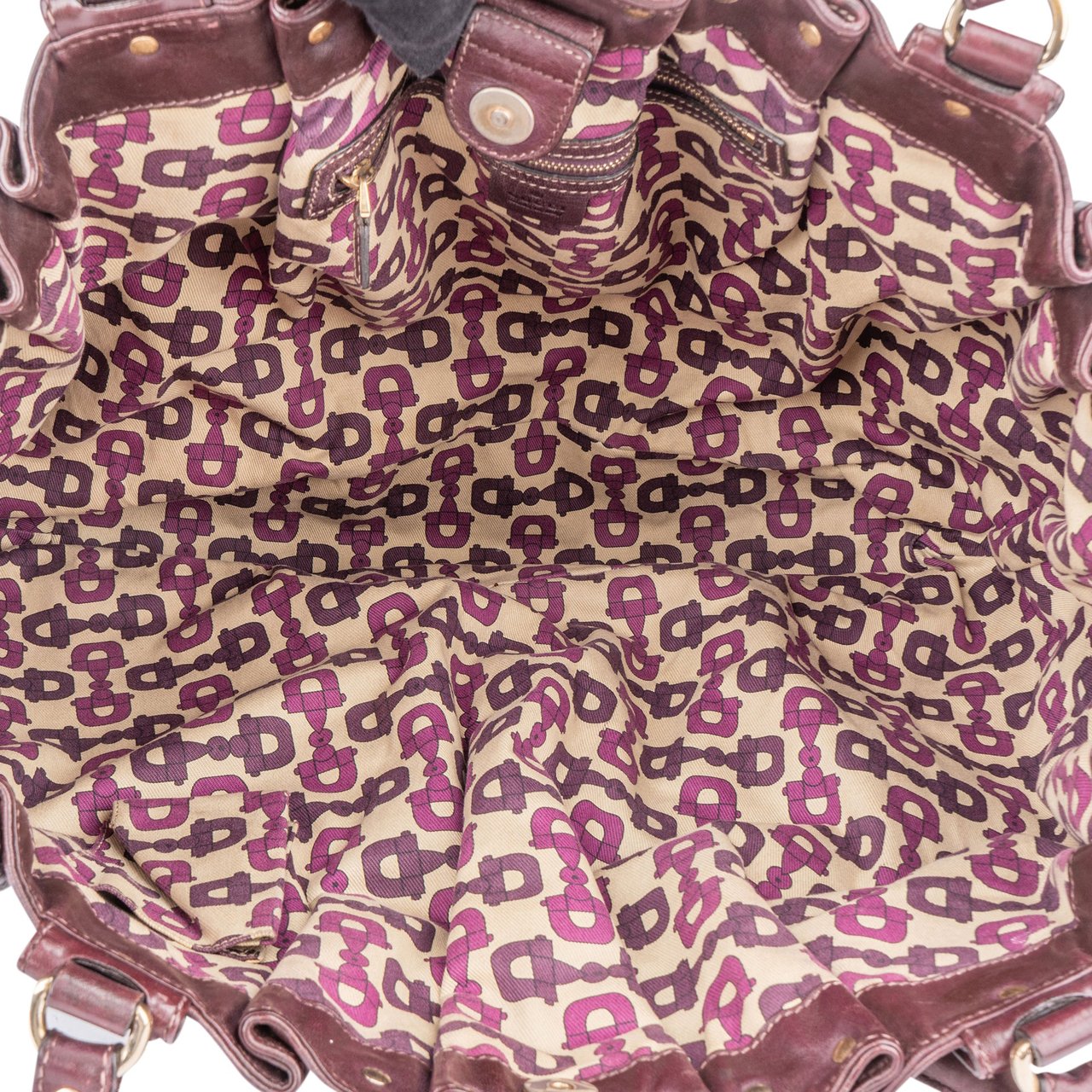 Gucci Gucci GG Monogram Pelham Handbag Paars