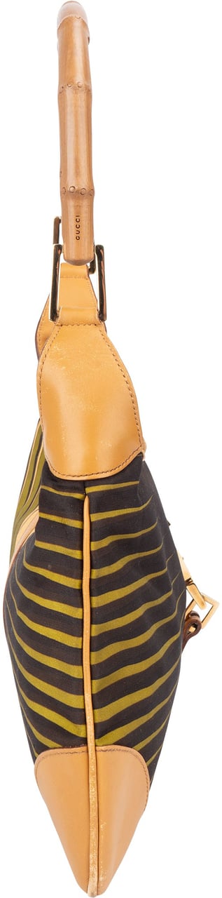 Gucci Gucci Limited Jackie Bamboo Shoulder Bag Bruin