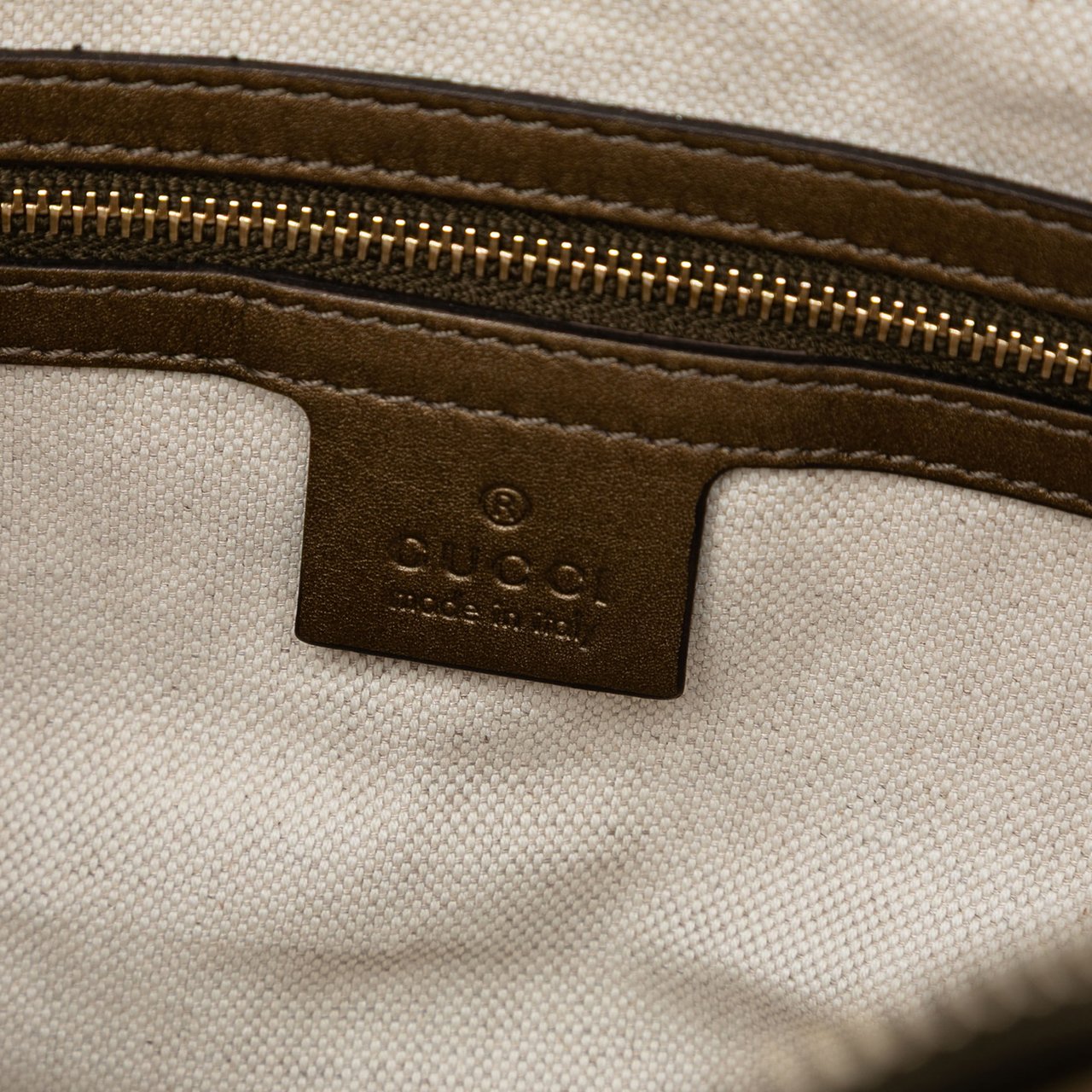 Gucci GG Lurex Heart Bit Handbag Bruin