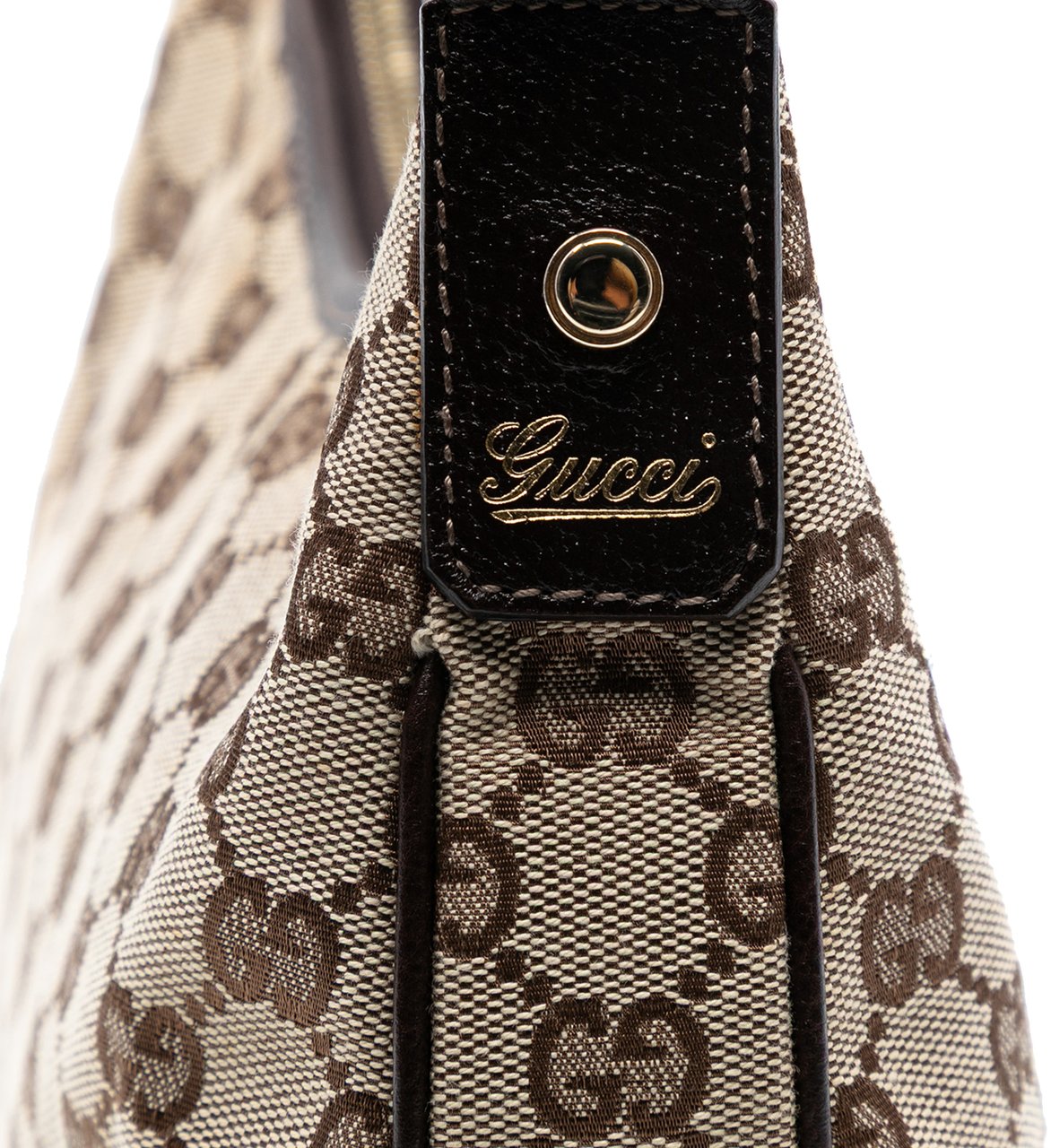 Gucci GG Canvas Abbey D Ring Shoulder Bag Bruin