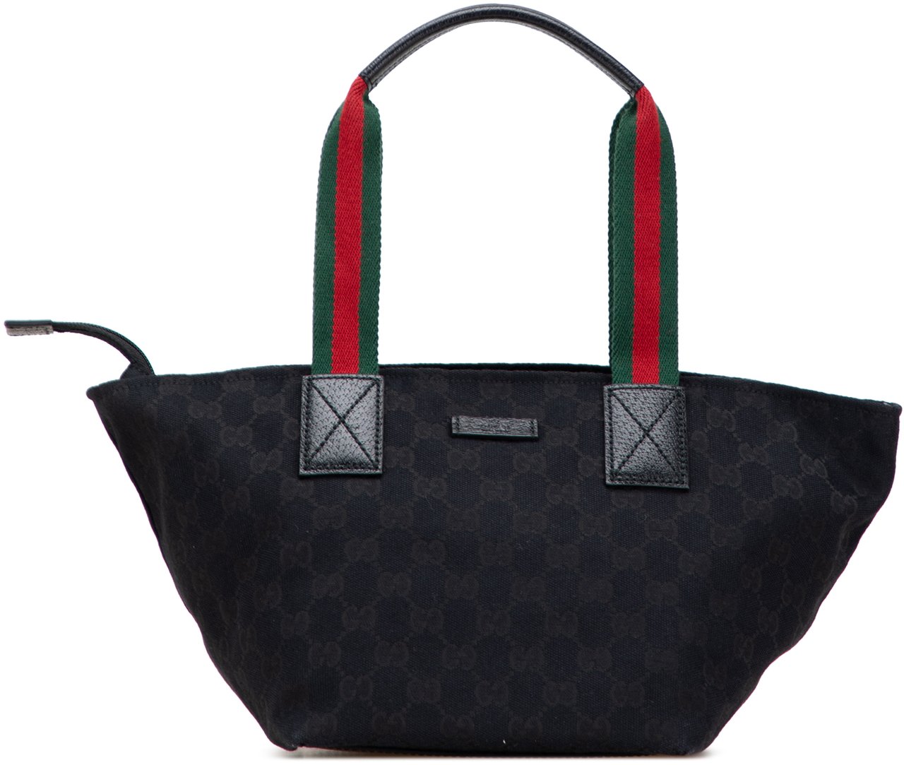 Gucci GG Canvas Web Handbag Zwart