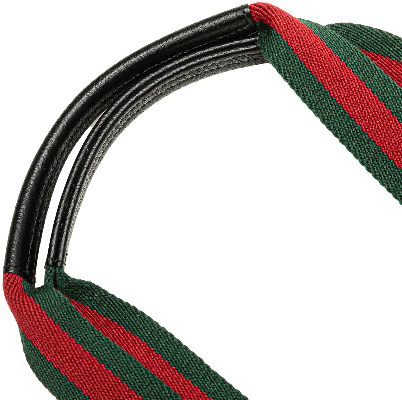 Gucci GG Canvas Web Handbag Zwart