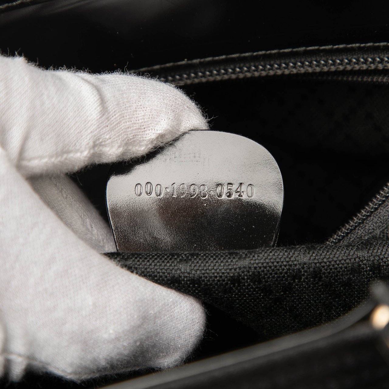 Gucci Nylon Bamboo Satchel Zwart