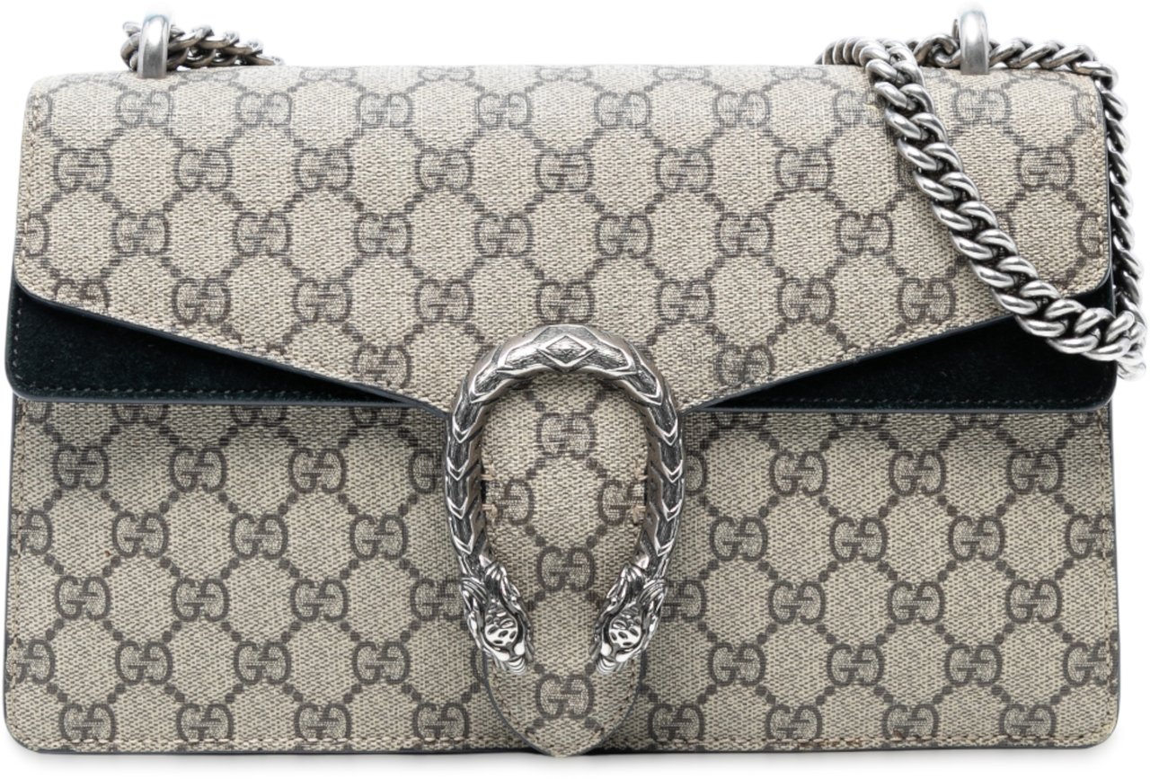 Gucci Medium GG Supreme Dionysus Shoulder Bag Bruin