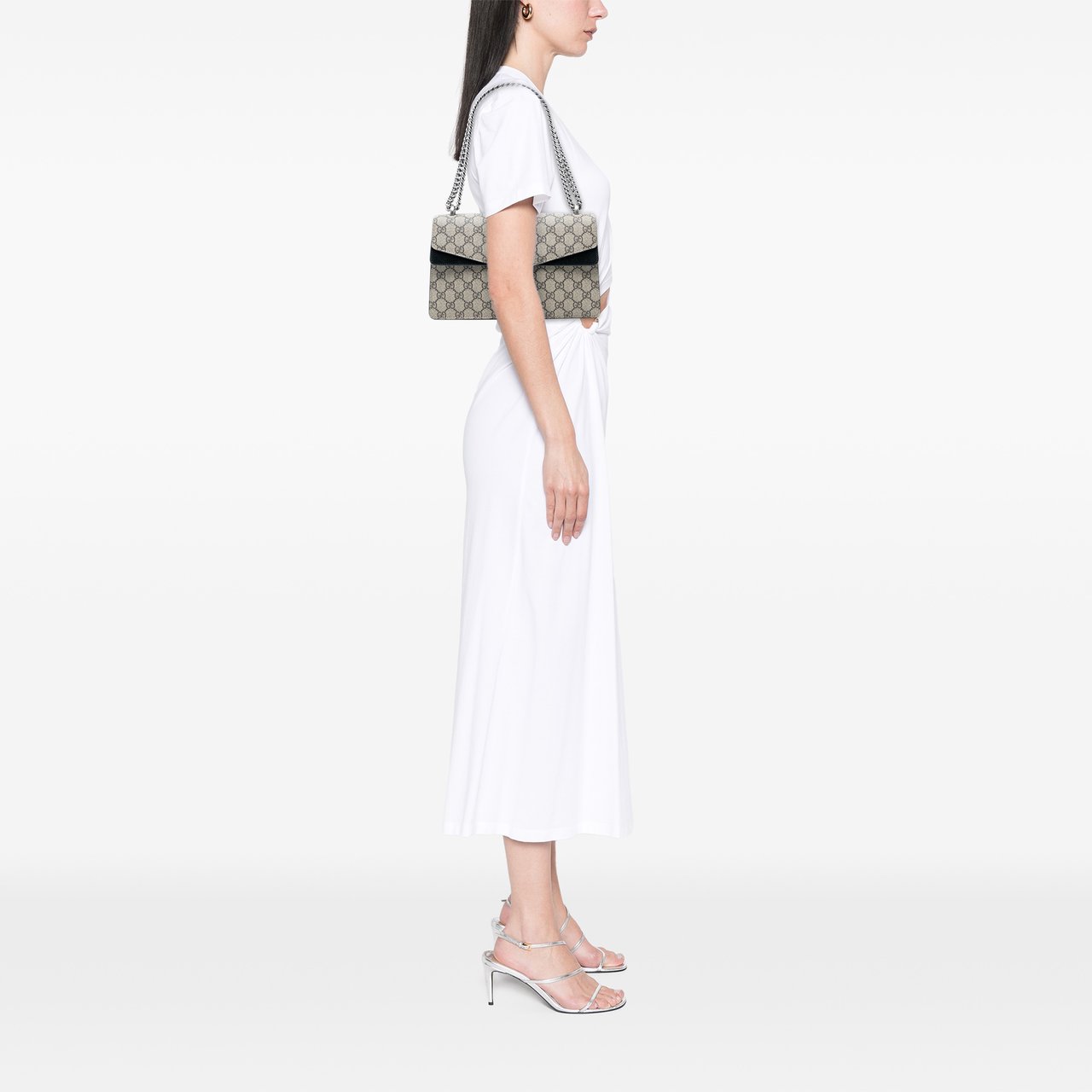 Gucci Medium GG Supreme Dionysus Shoulder Bag Bruin