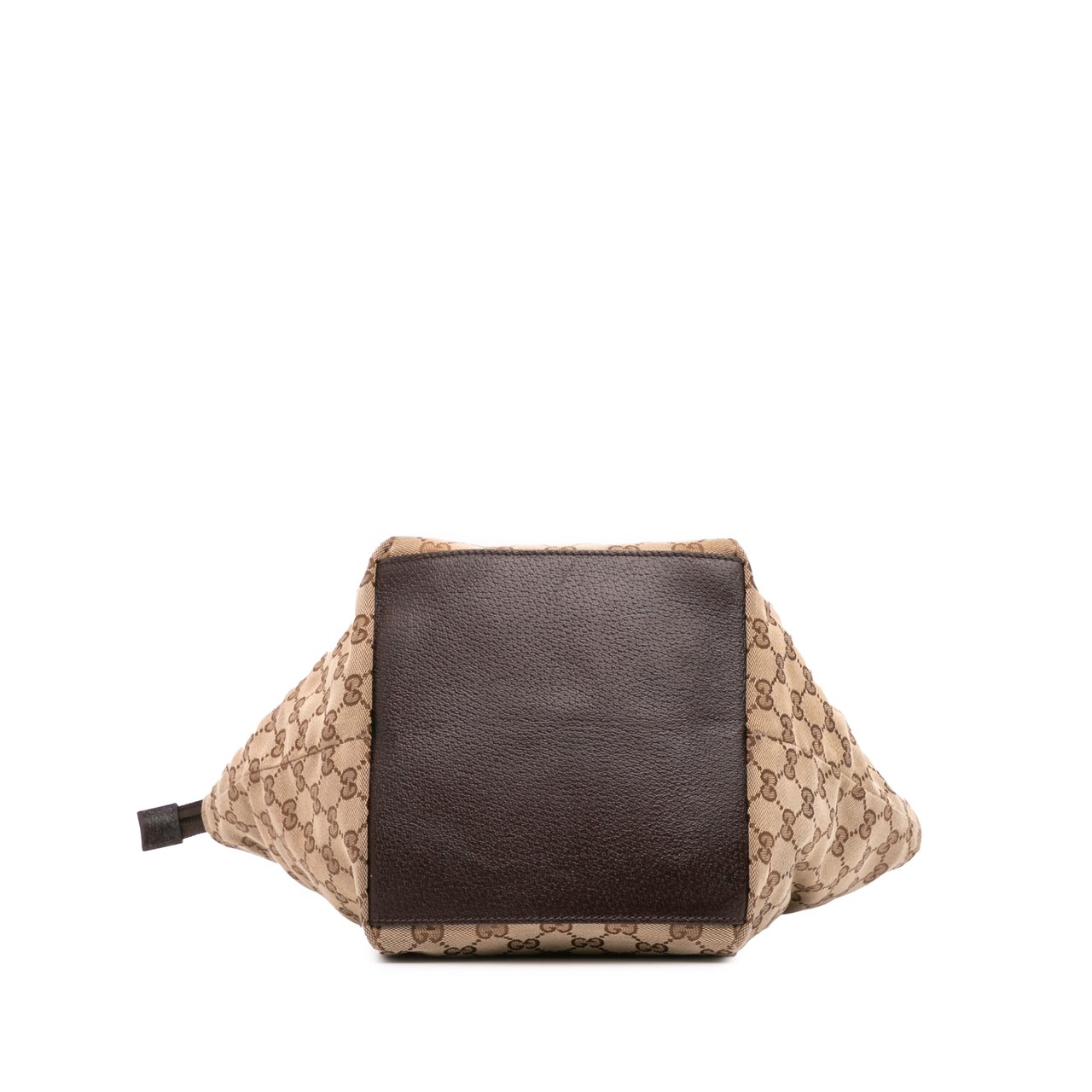 Gucci GG Canvas Web Handbag Bruin