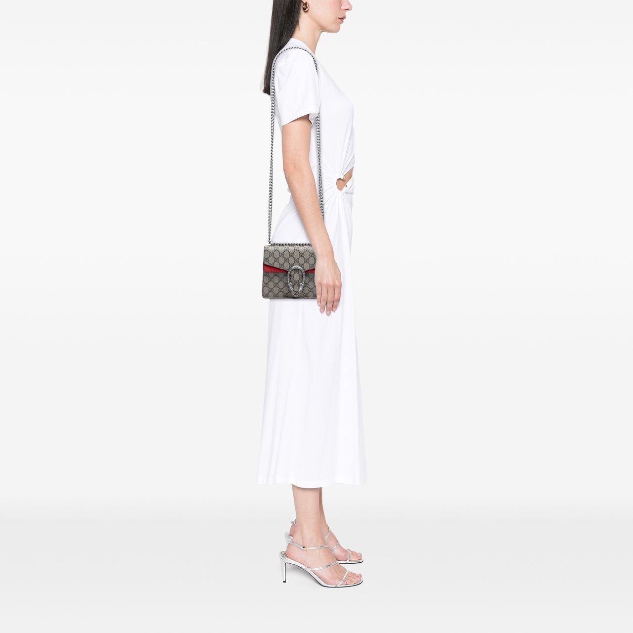 Gucci Small GG Supreme Dionysus Crossbody Bruin