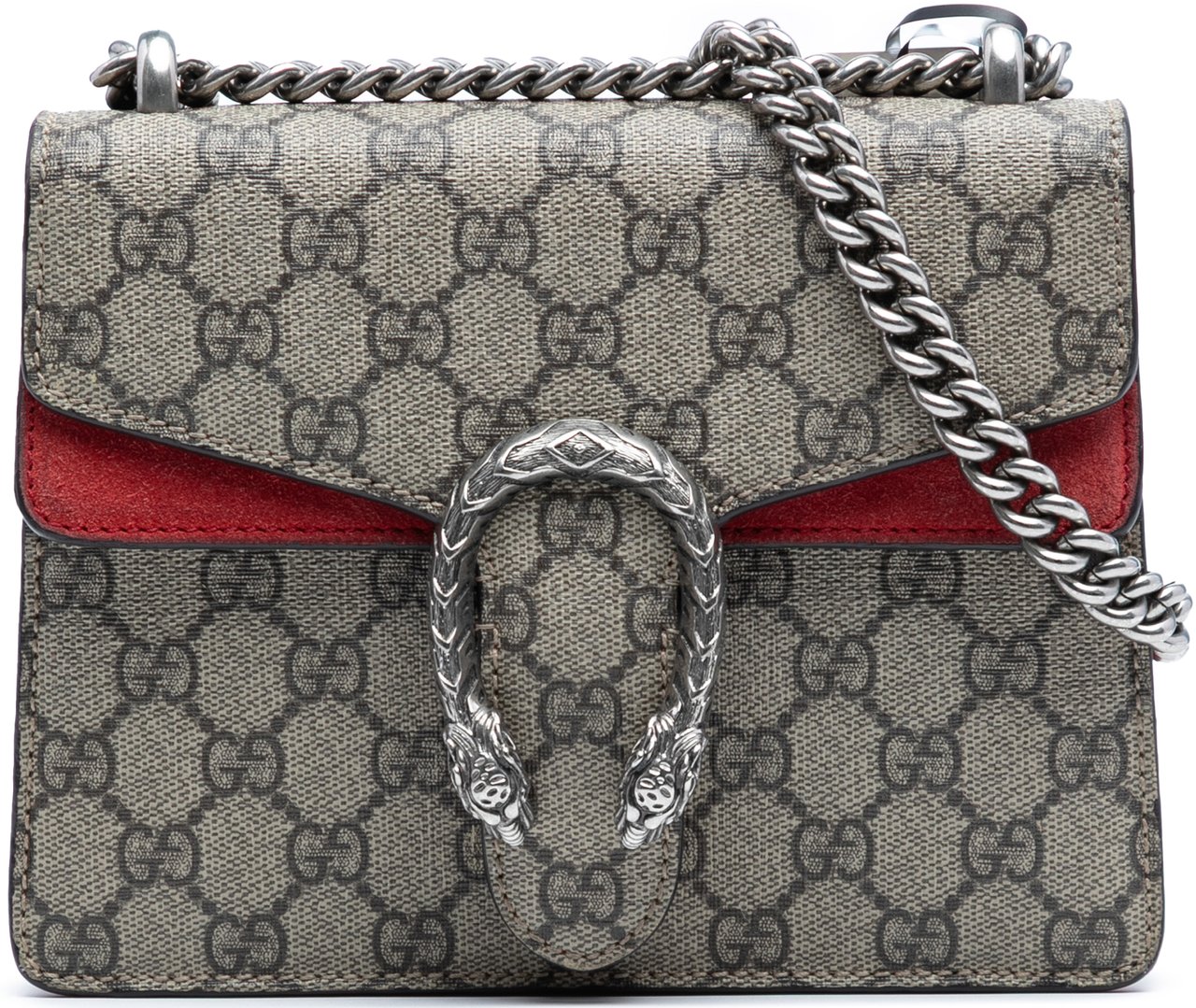 Gucci Small GG Supreme Dionysus Crossbody Bruin