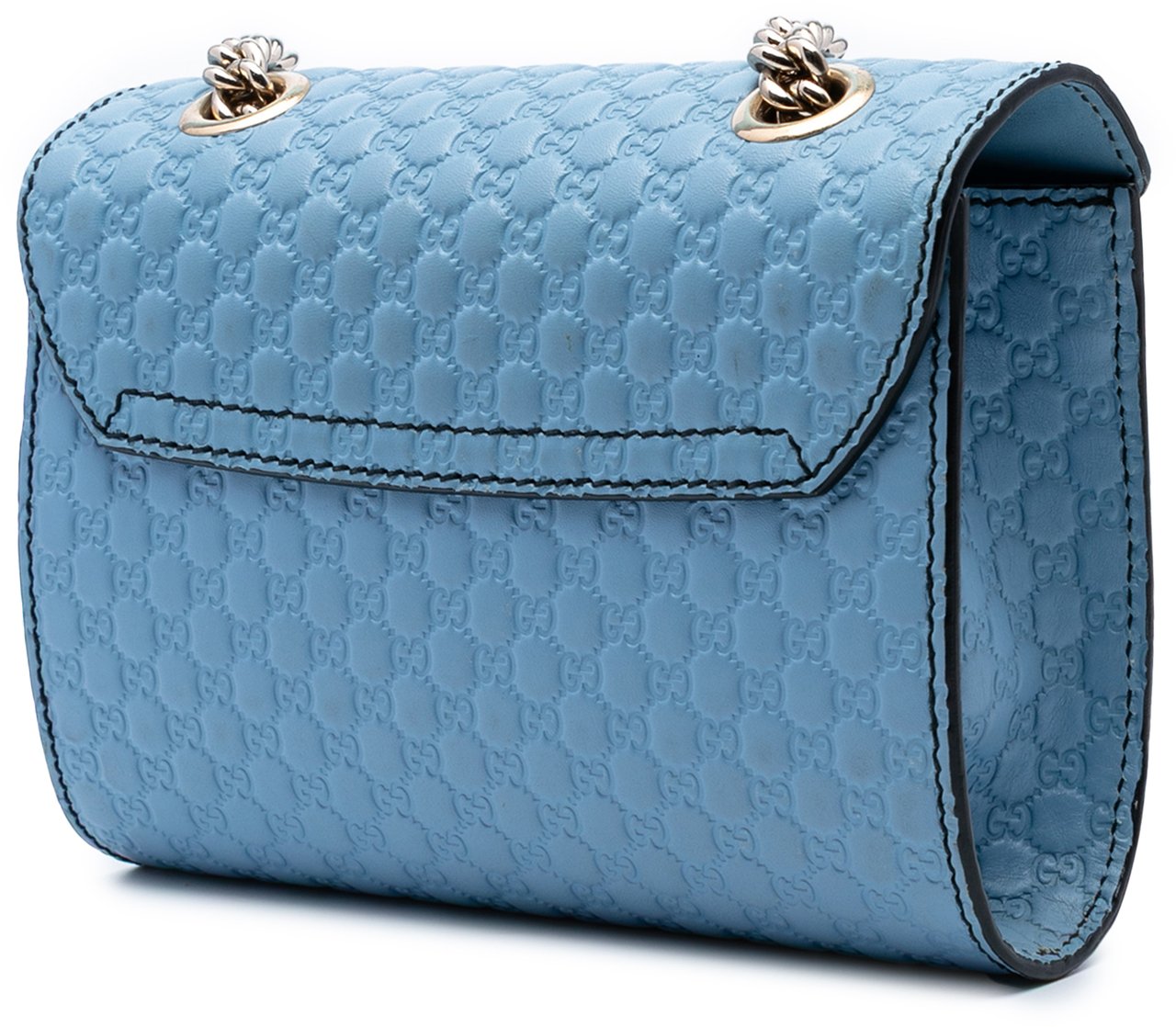 Gucci Mini Microguccissima Emily Crossbody Blauw