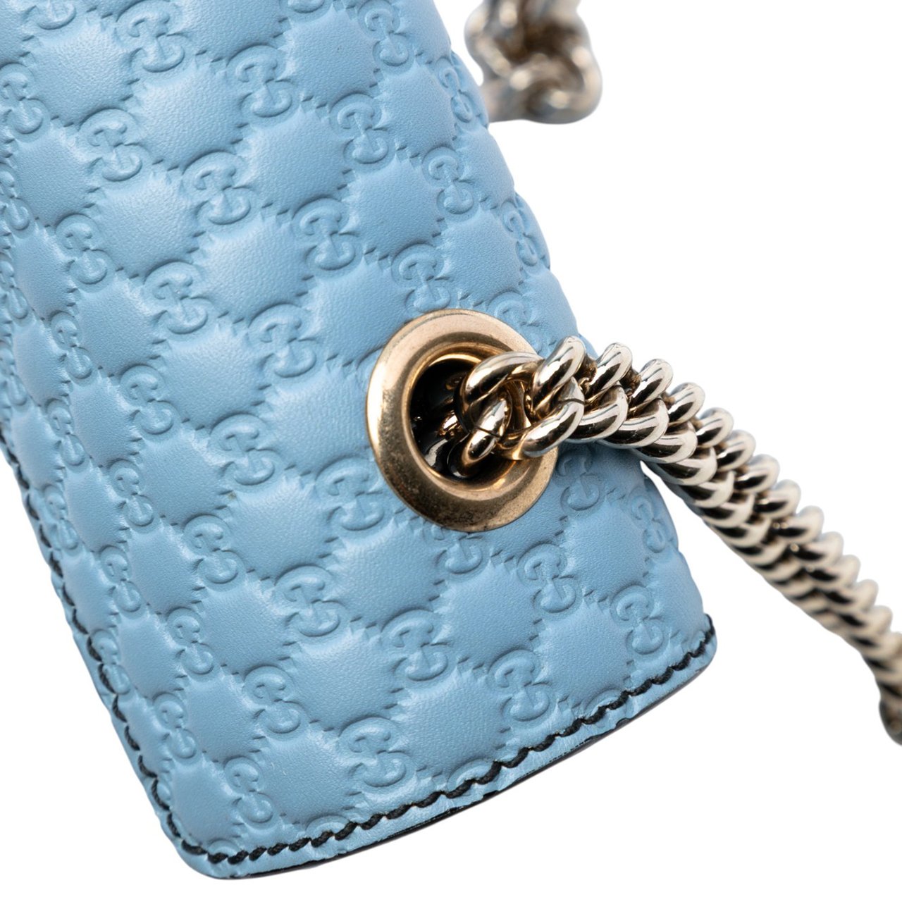 Gucci Mini Microguccissima Emily Crossbody Blauw