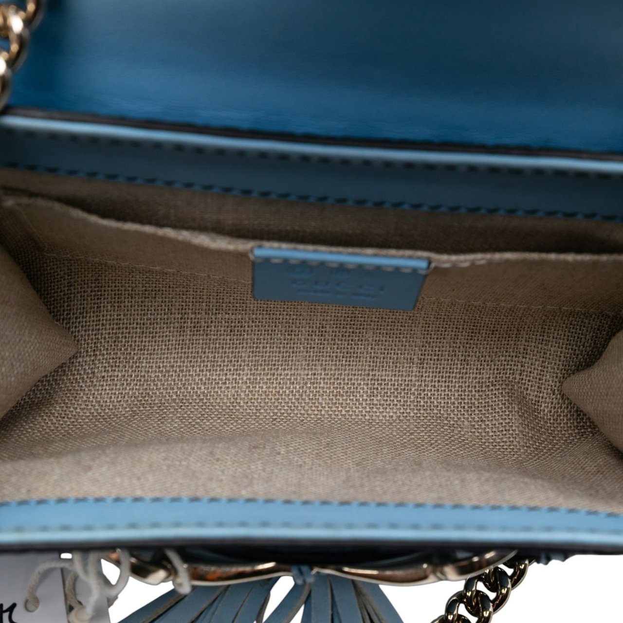 Gucci Mini Microguccissima Emily Crossbody Blauw