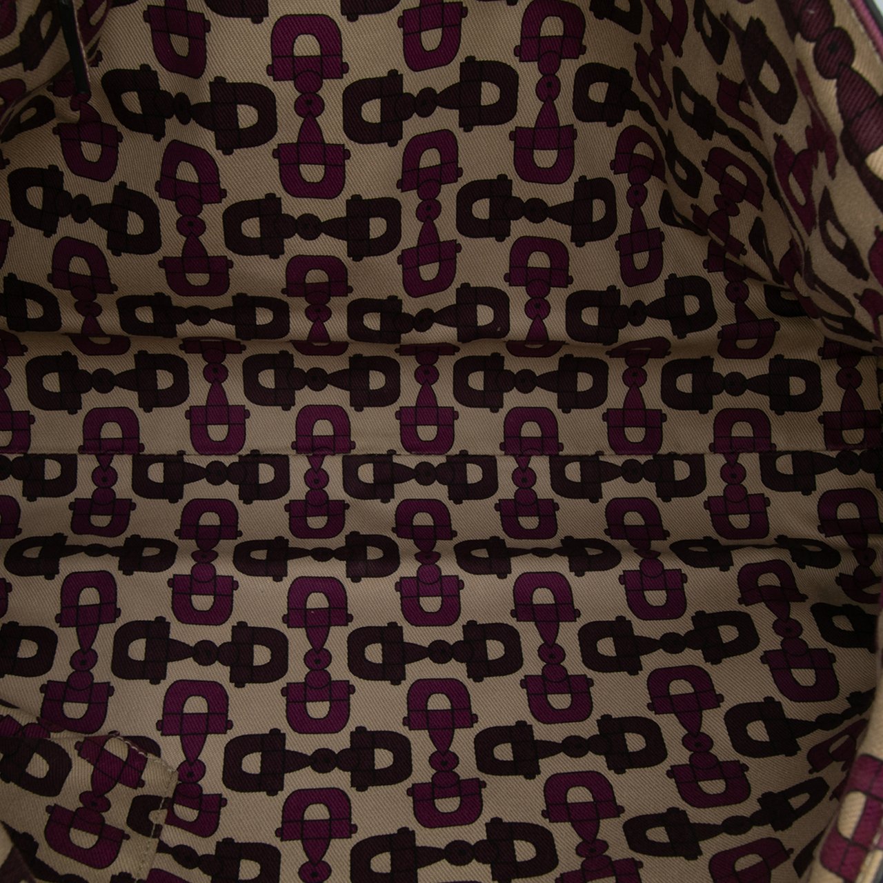 Gucci Guccissima Abbey D Ring Tote Paars