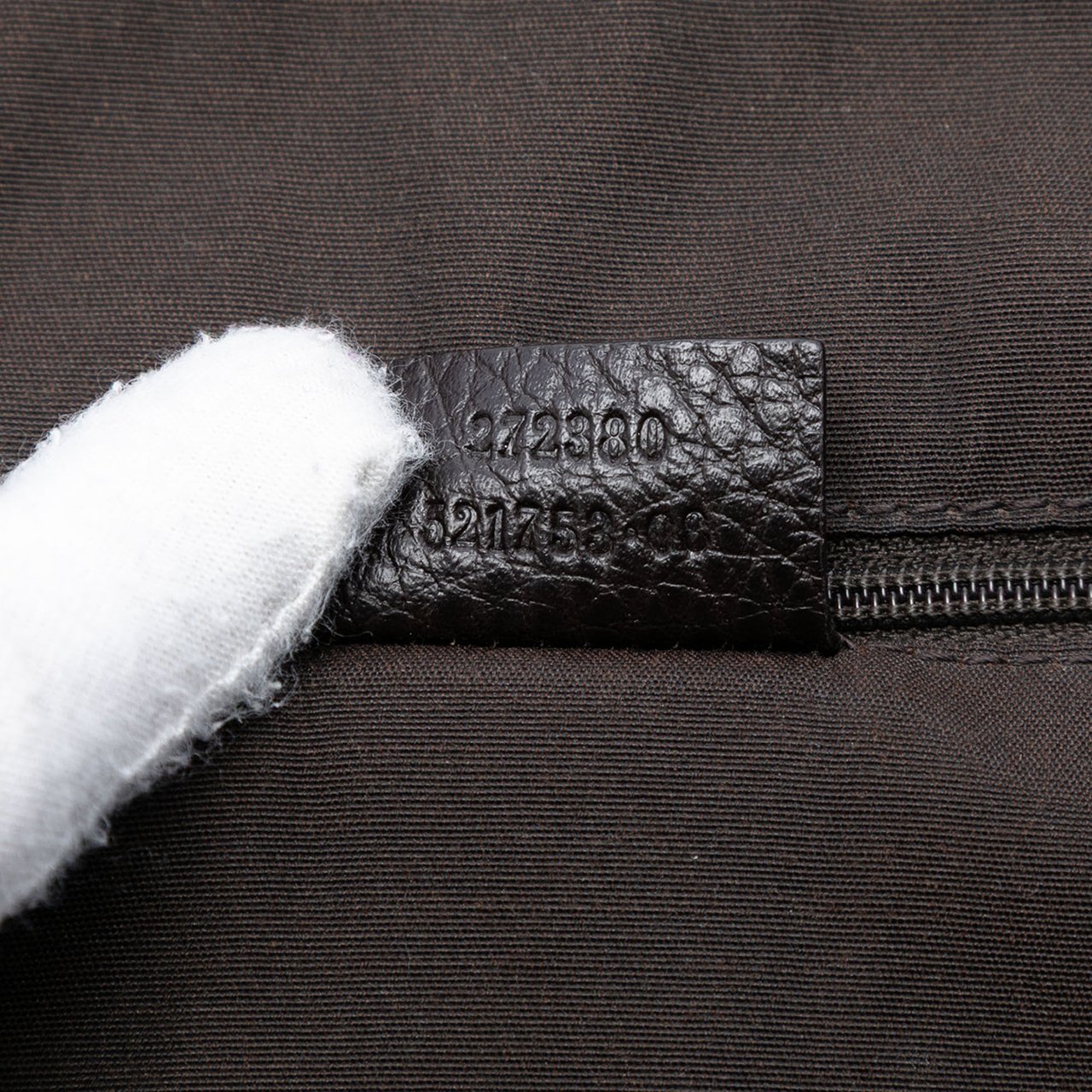 Gucci Large GG Crystal Half Moon Crossbody Bruin