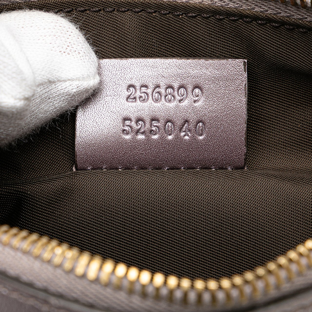Gucci Small Metallic Guccissima Lovely Crossbody Paars