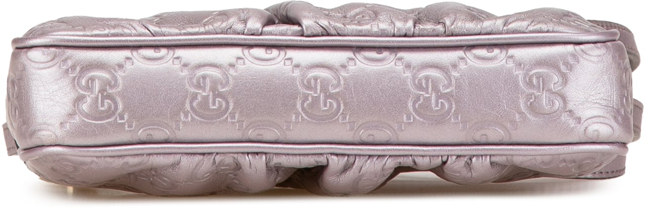 Gucci Small Metallic Guccissima Lovely Crossbody Paars