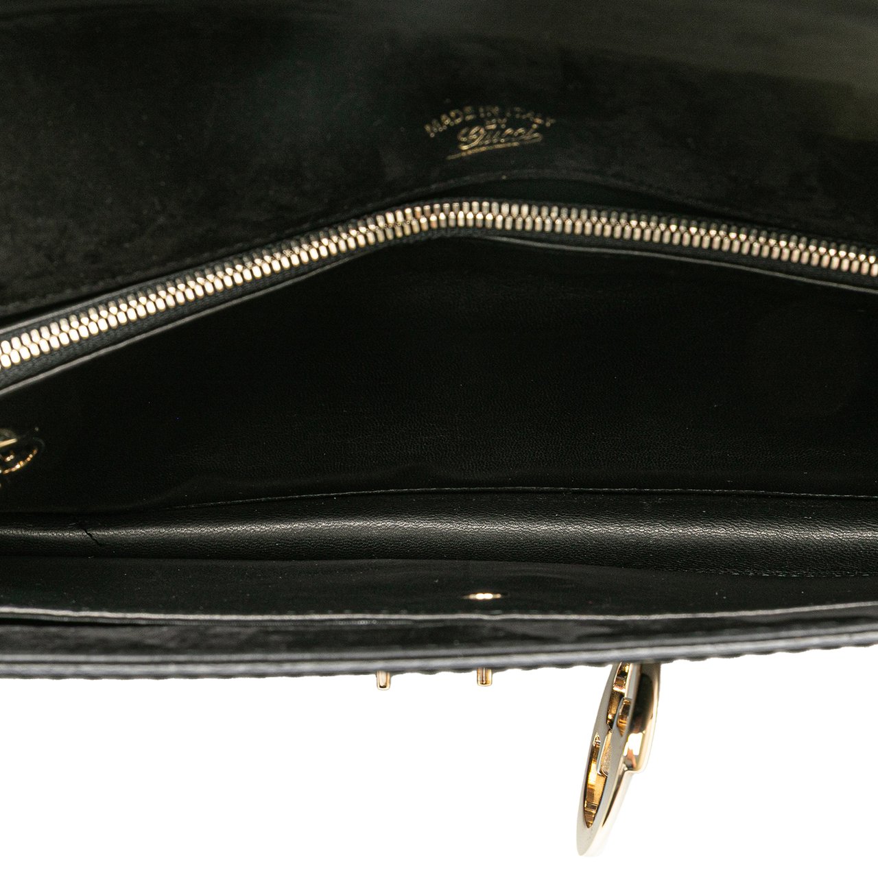 Gucci Patent 1973 Clutch Zwart