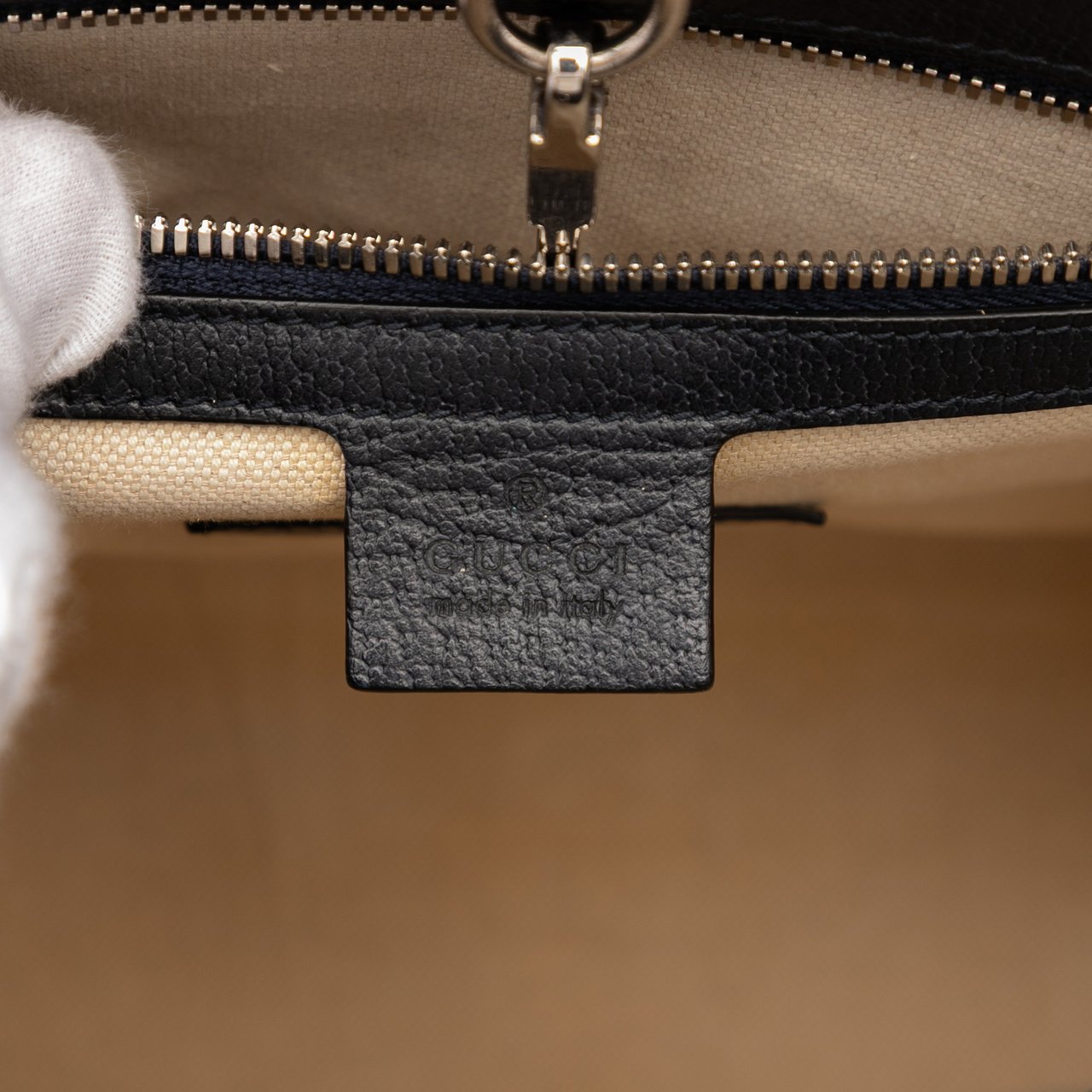 Gucci Small GG Canvas Interlocking G Tote Rood