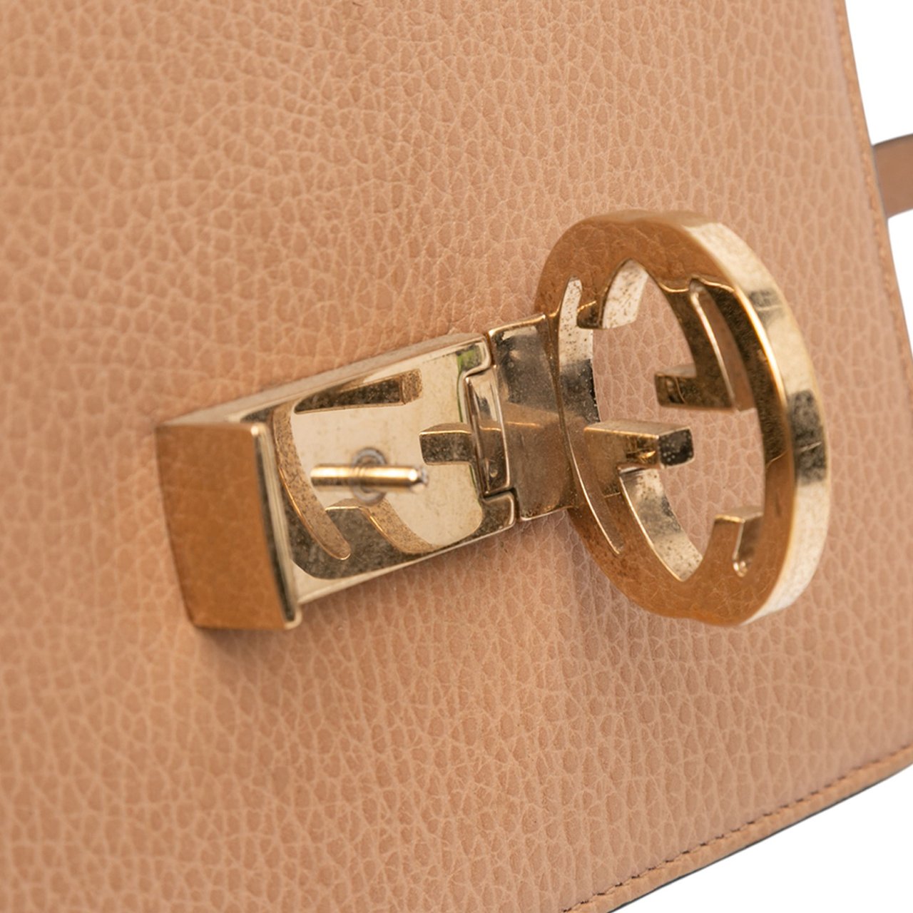 Gucci Small Dollar Calfskin Interlocking G Crossbody Bruin