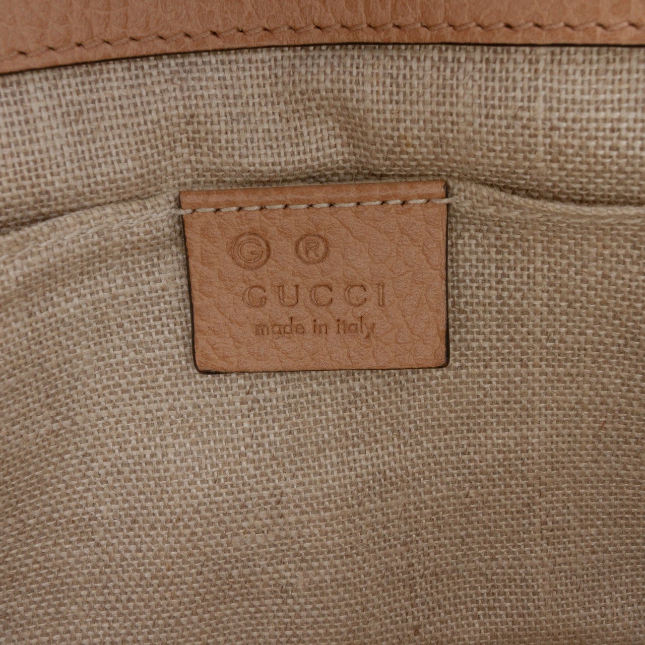 Gucci Small Dollar Calfskin Interlocking G Crossbody Bruin
