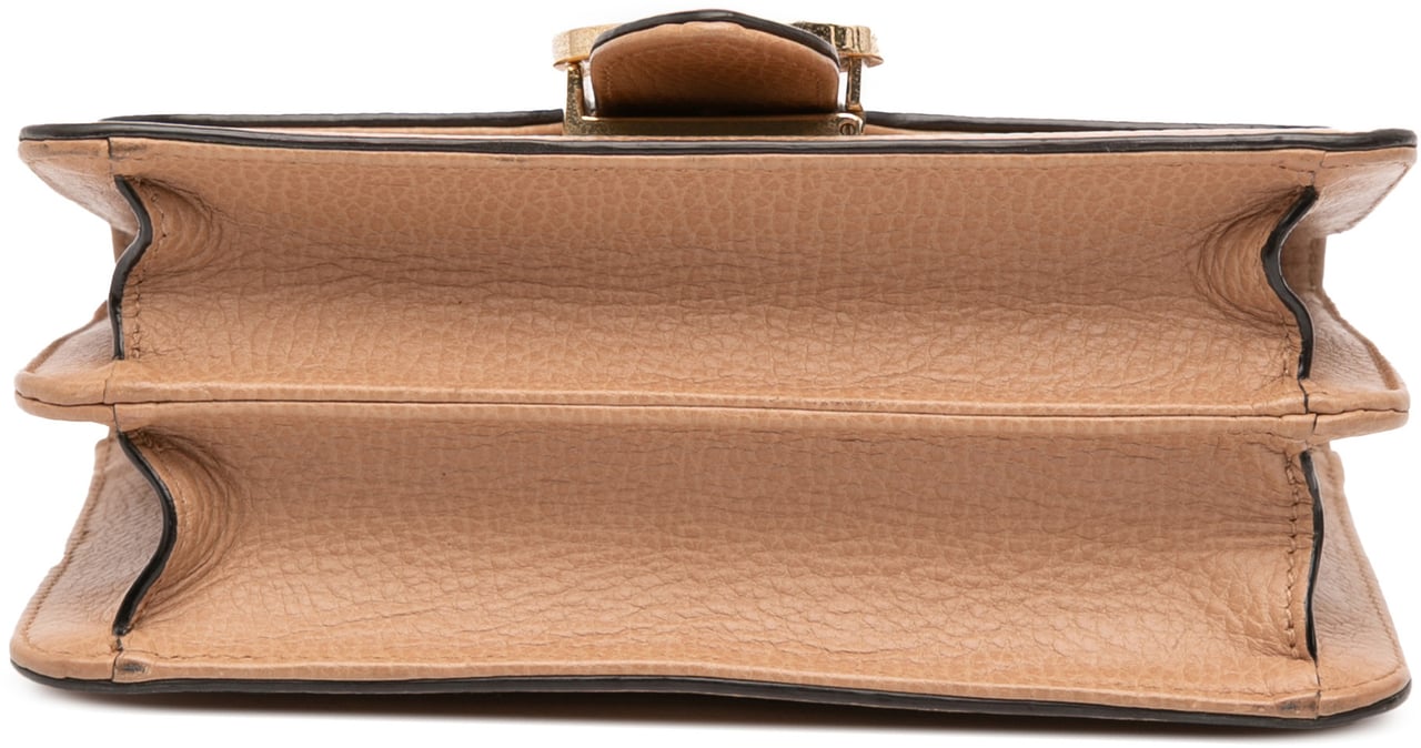 Gucci Small Dollar Calfskin Interlocking G Crossbody Bruin