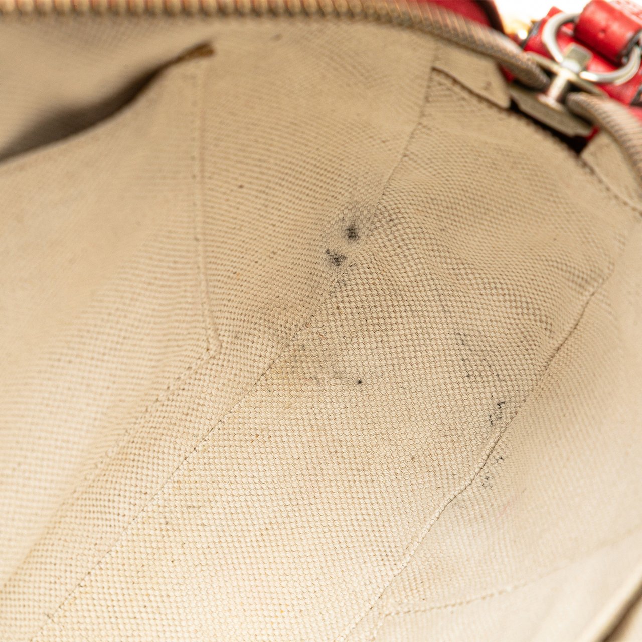 Gucci Leather Animalier Web Disco Crossbody Rood