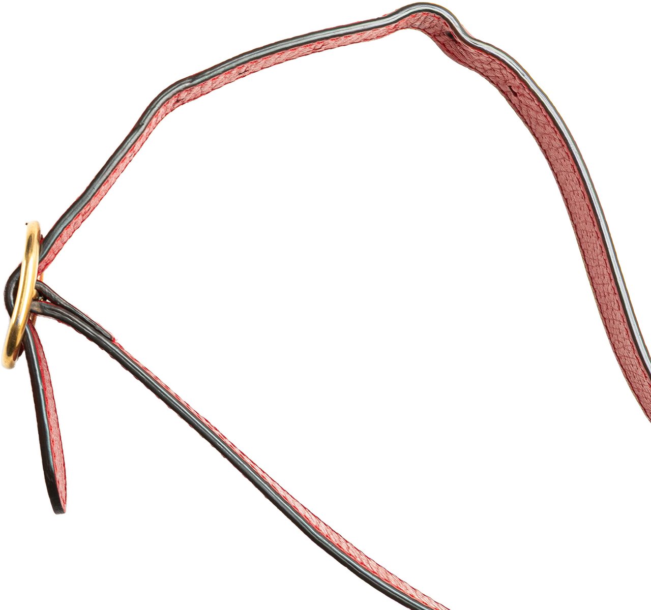 Gucci Leather Animalier Web Disco Crossbody Rood