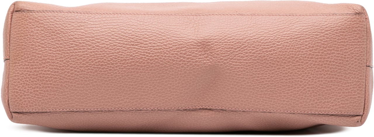 Gucci Leather Bamboo Tassel Satchel Roze