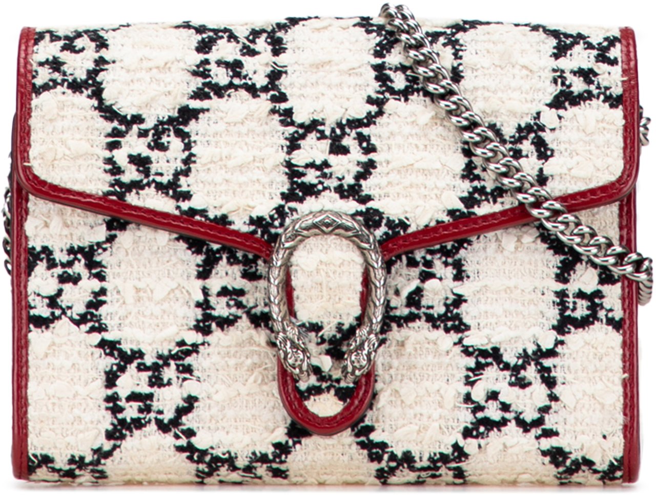 Gucci Mini GG Tweed Dionysus Wallet on Chain Wit