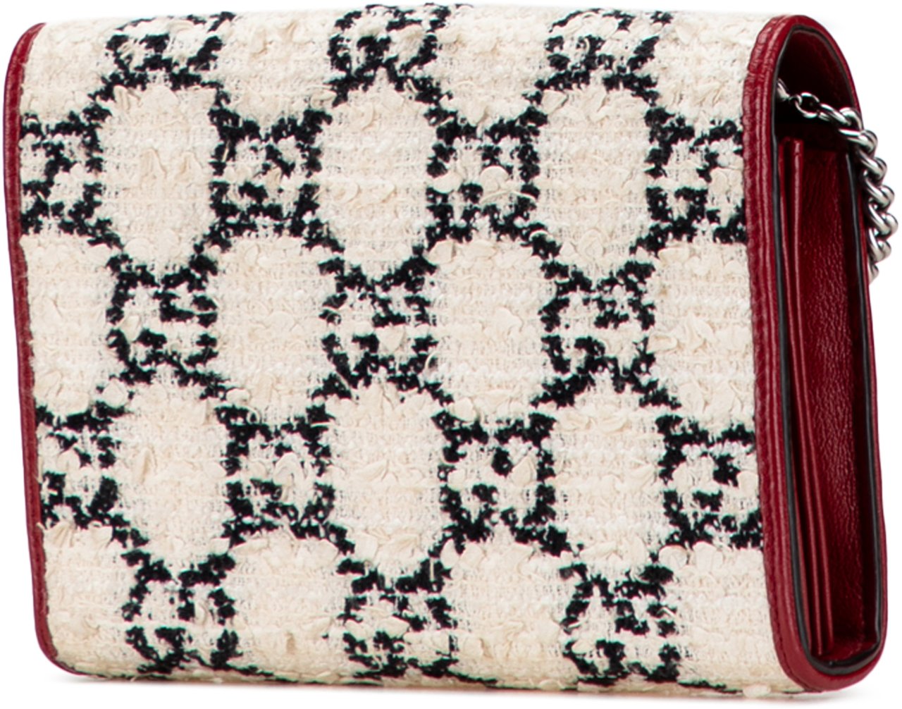 Gucci Mini GG Tweed Dionysus Wallet on Chain Wit