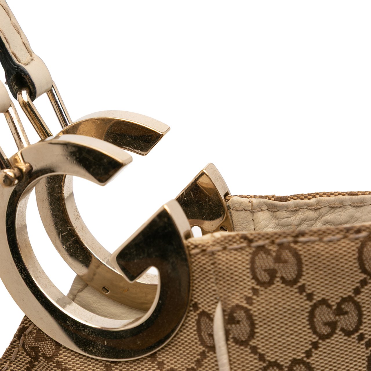 Gucci GG Canvas Charlotte Tote Bruin