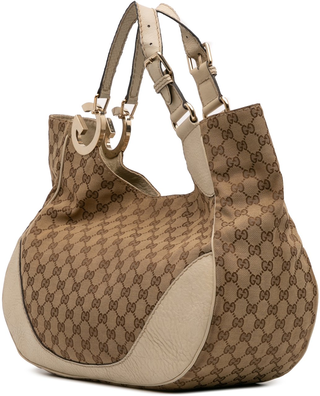 Gucci GG Canvas Charlotte Tote Bruin