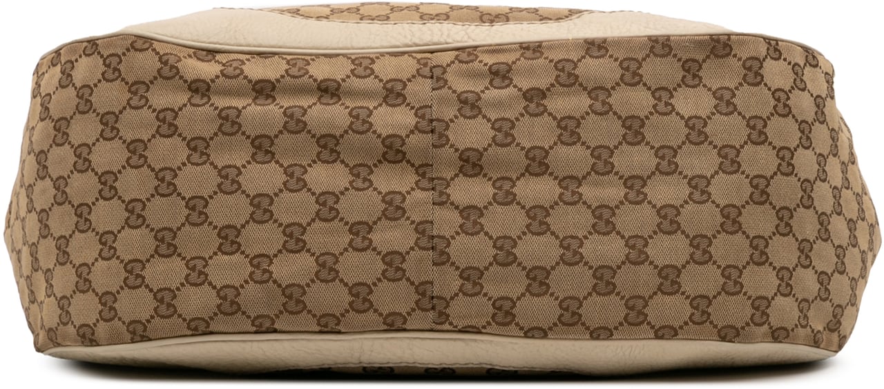 Gucci GG Canvas Charlotte Tote Bruin