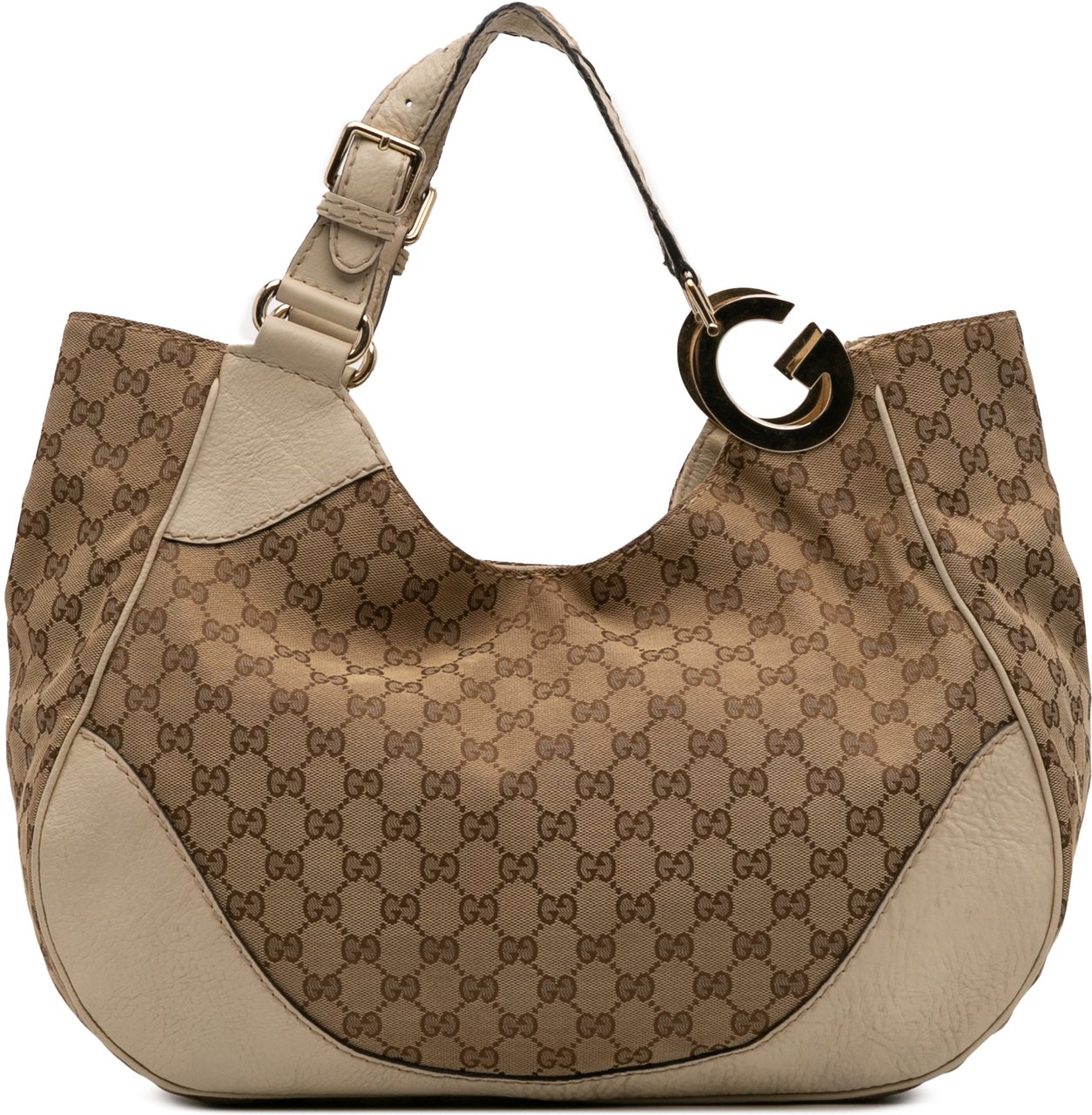 Gucci GG Canvas Charlotte Tote Bruin
