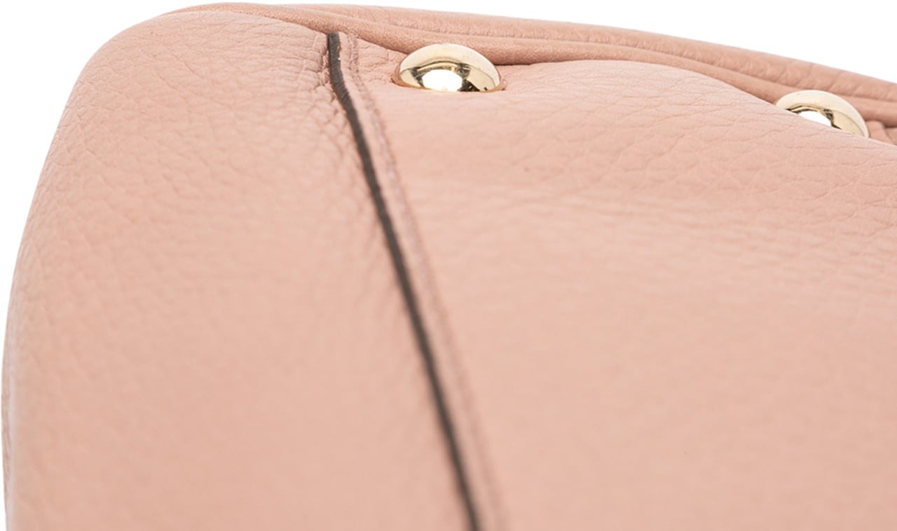 Gucci Small Calfskin Bamboo Shopper Satchel Roze