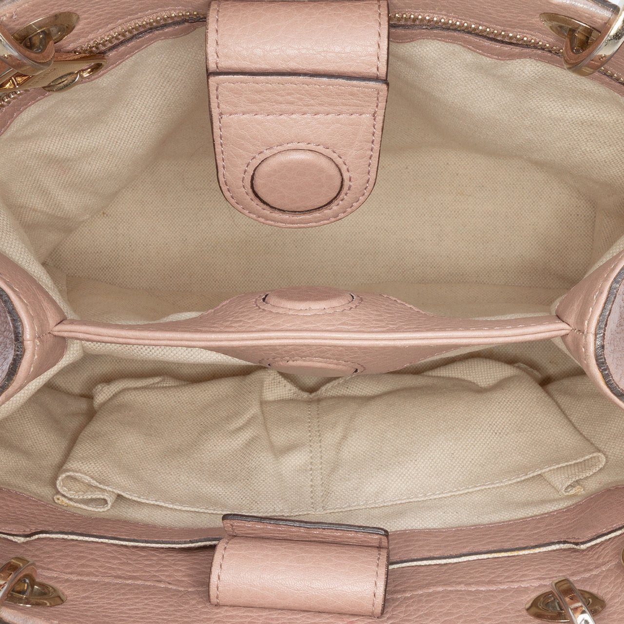 Gucci Small Calfskin Bamboo Shopper Satchel Roze