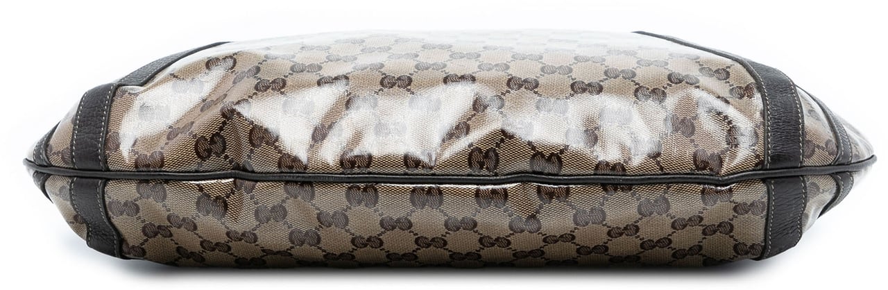 Gucci GG Crystal Abbey D Ring Convertible Tote Bruin