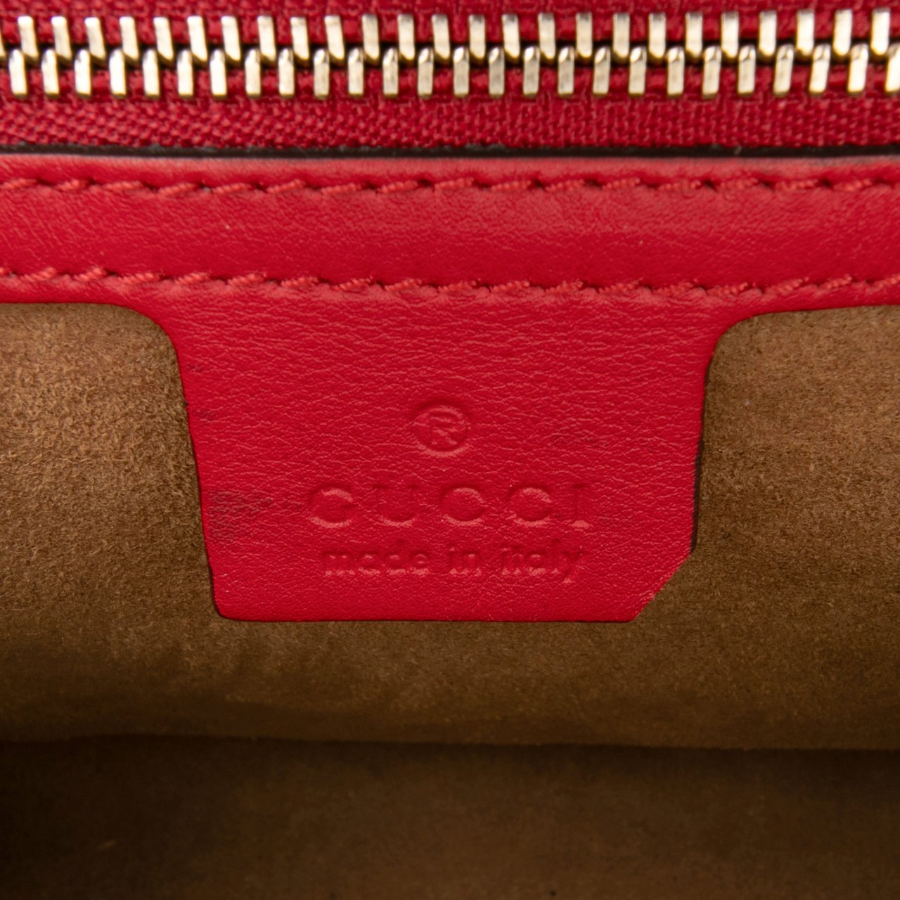 Gucci Medium Bicolor Leather Padlock Shoulder Bag Roze