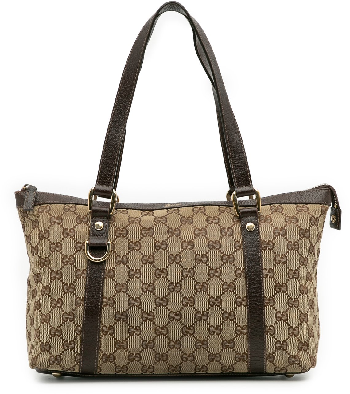 Gucci GG Canvas Abbey D Ring Tote Bruin