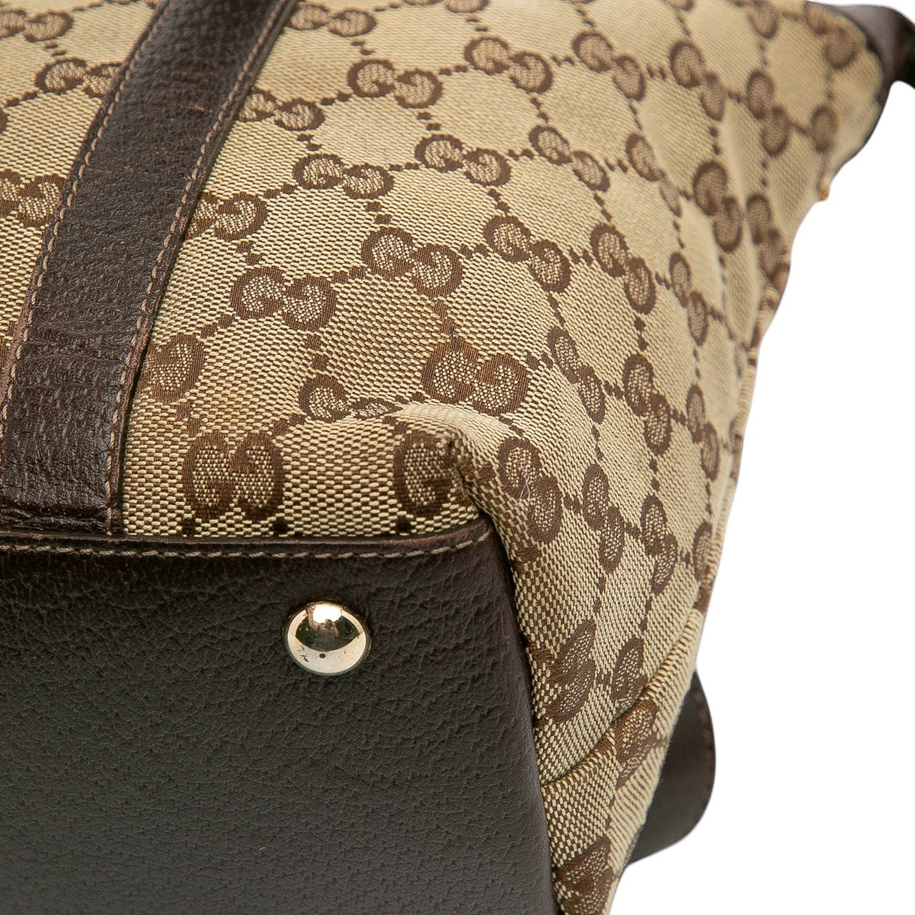 Gucci GG Canvas Abbey D Ring Tote Bruin
