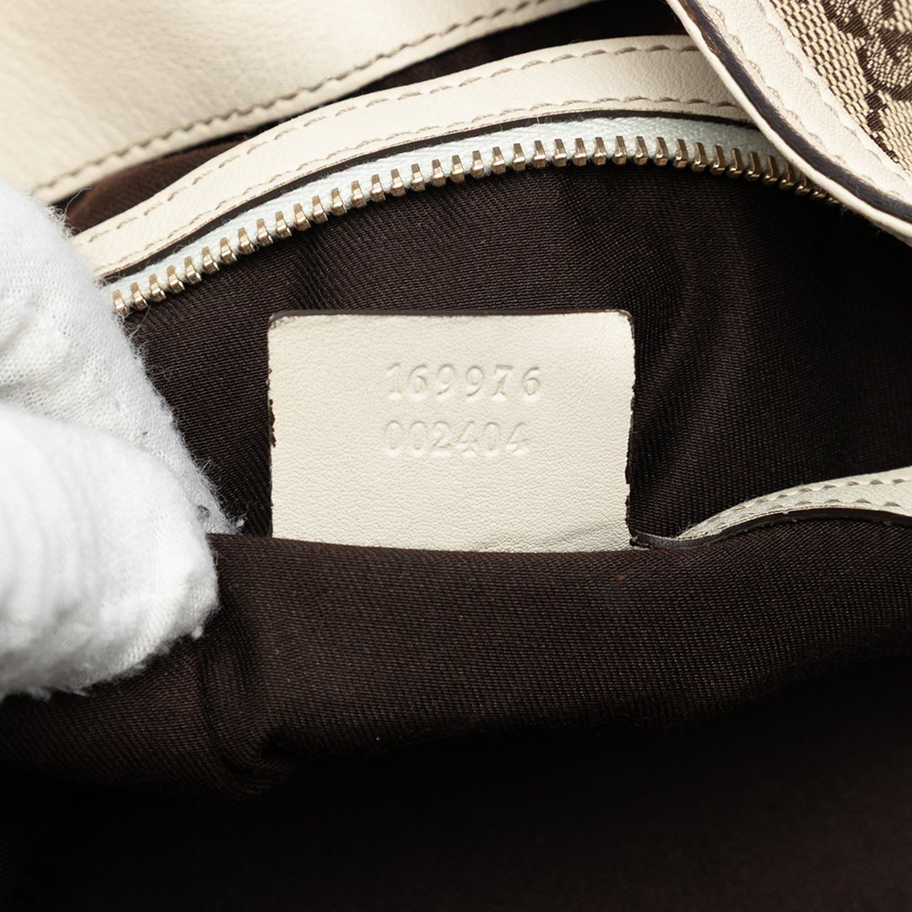 Gucci GG Canvas Peggy Bamboo Hobo Bruin