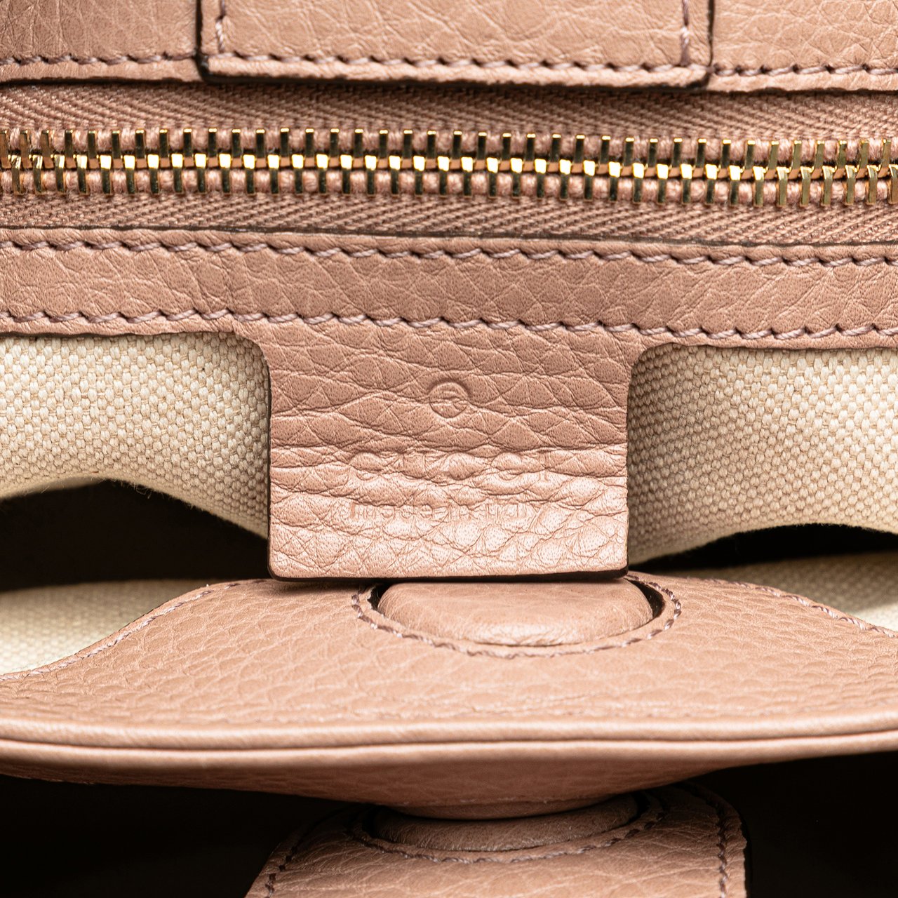 Gucci Small Calfskin Bamboo Shopper Satchel Roze
