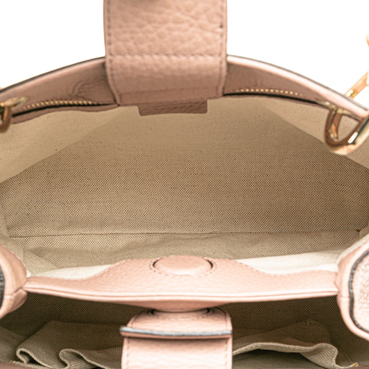 Gucci Small Calfskin Bamboo Shopper Satchel Roze