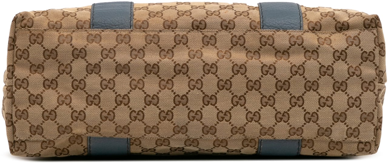 Gucci GG Canvas Bamboo Libeccio Tote Bruin