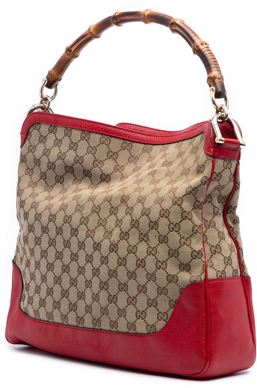 Gucci GG Canvas Bamboo Diana Satchel Bruin