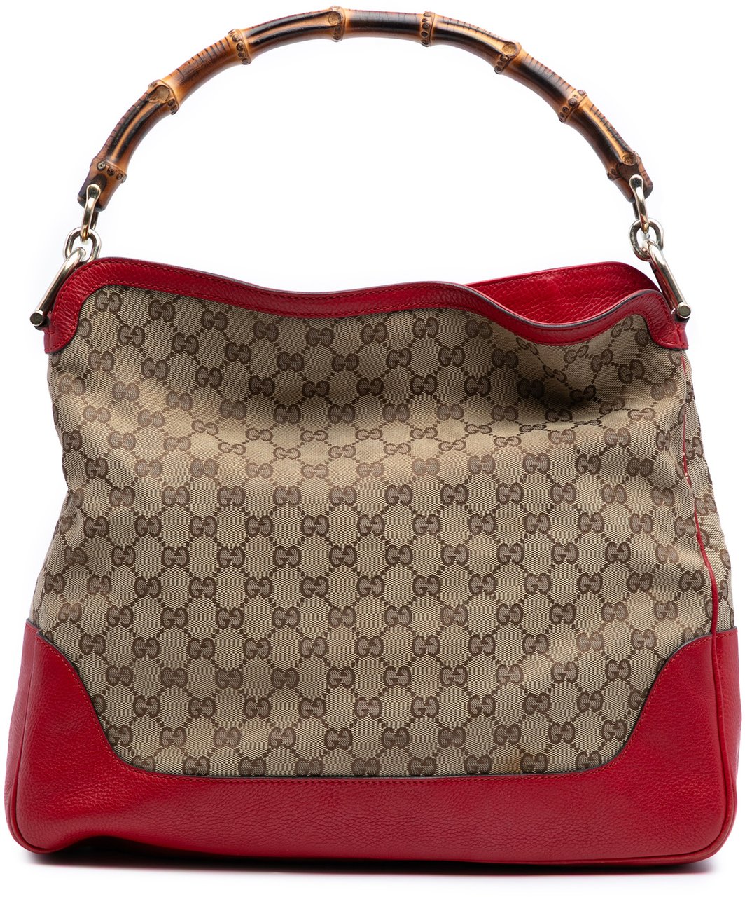 Gucci GG Canvas Bamboo Diana Satchel Bruin