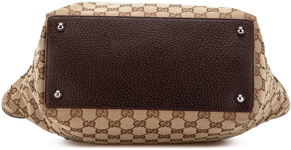 Gucci Large GG Canvas Eclipse Tote Bruin