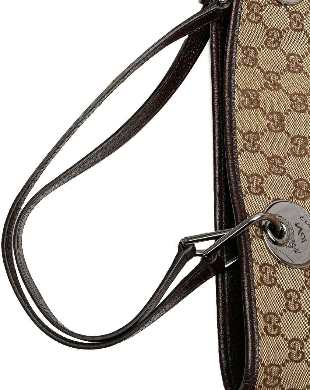 Gucci Large GG Canvas Eclipse Tote Bruin