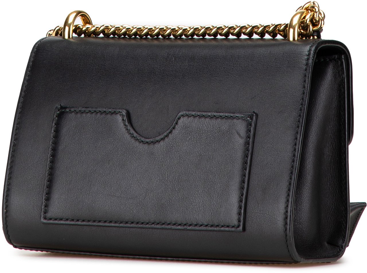 Gucci Small Leather Padlock Crossbody Zwart