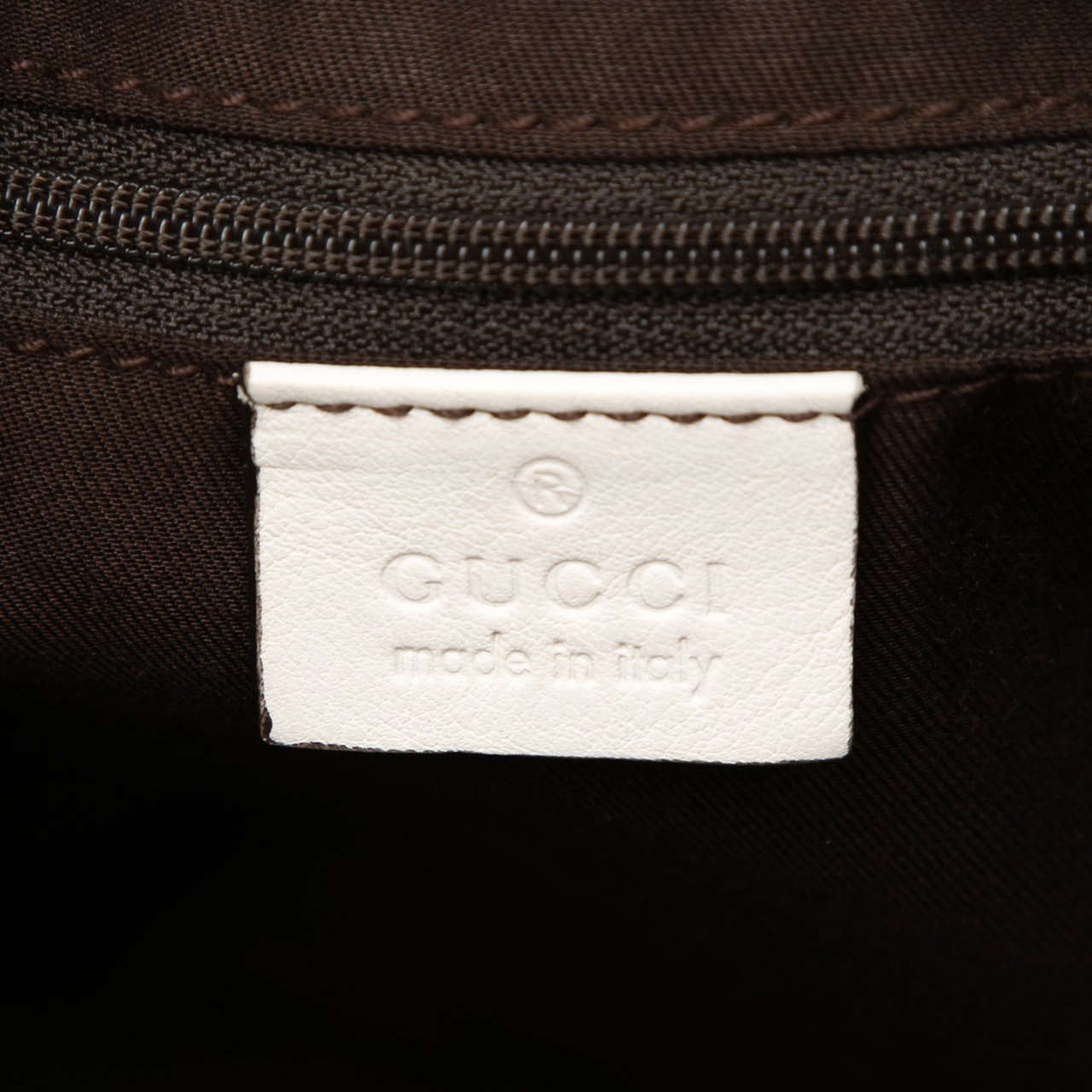 Gucci GG Canvas Abbey D Ring Shoulder Bag Bruin