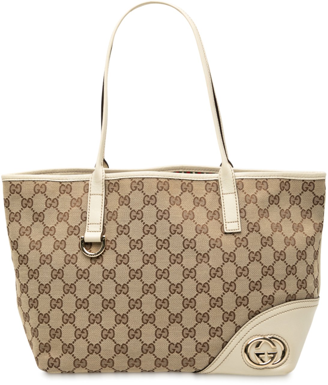 Gucci GG Canvas New Britt Tote Bruin